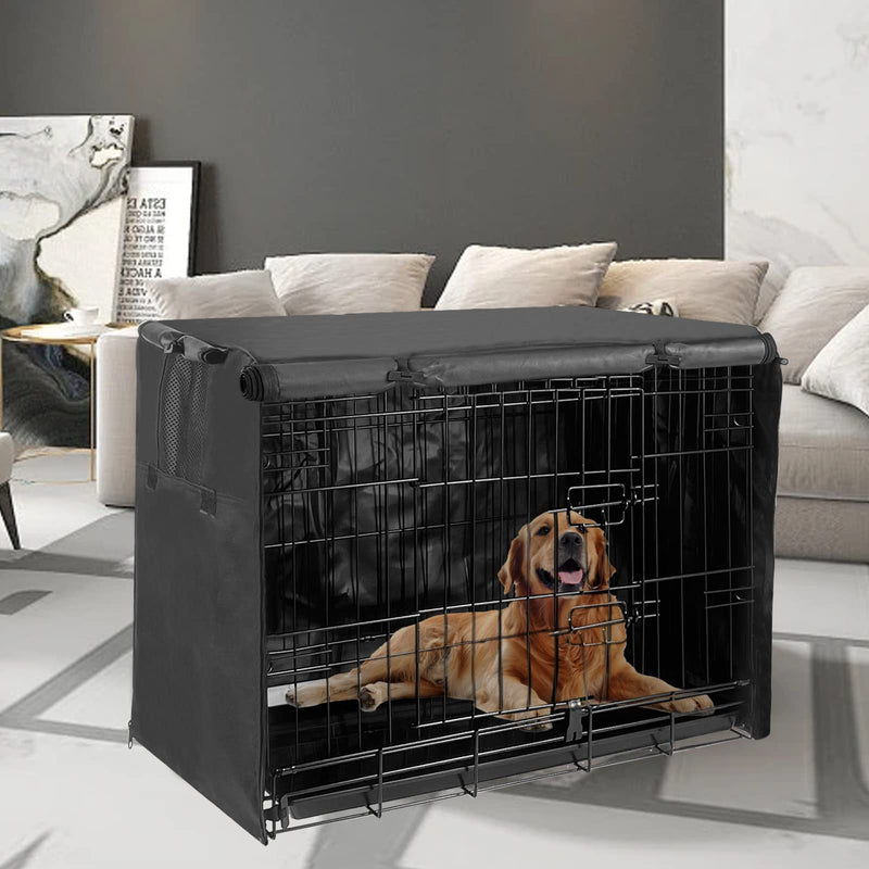 Dog Crate Cover Pet Kennel Cover for 24 Inch Wire Cage with1 2 3 Doors. Durable Waterproof 600D Oxford Fabric Indoor/Outdoor - PawsPlanet Australia