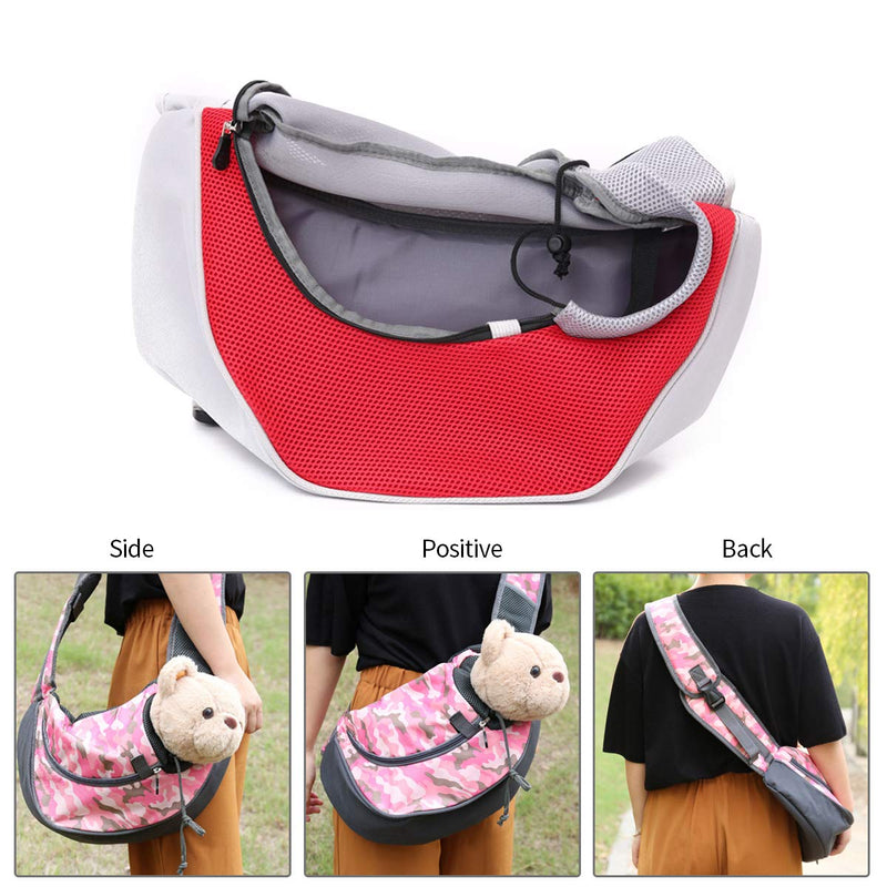 PETCUTE Pet Sling Carrier dog sling bag Pets Travel Shoulder Bags Small Dog Cat Outdoor Shoulder Carrier Bag Black S - PawsPlanet Australia