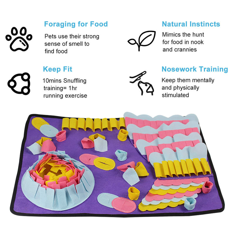HomeMall Snuffle Mat for Dogs Pet Feeding Mat Dogs Puzzle Toys Puppy Training Pad - PawsPlanet Australia