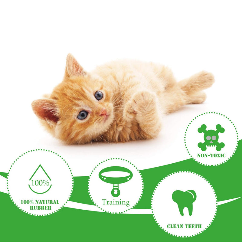 [Australia] - Cat Toothbrush Catnip Toy,Interactive Rubber Dental Care for Pet Kitten Kitty,Crayfish-Shaped Safe Chewing Toy Tooth Cleaning Durable Cat Toy Green 