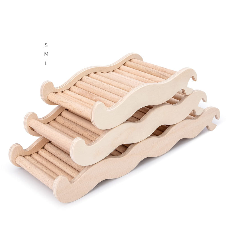 Niteangel Hamster Climbing Toy Wooden Ladder Bridge for Hamsters Gerbils Mice and Small Animals Small - 6.3'' L - PawsPlanet Australia
