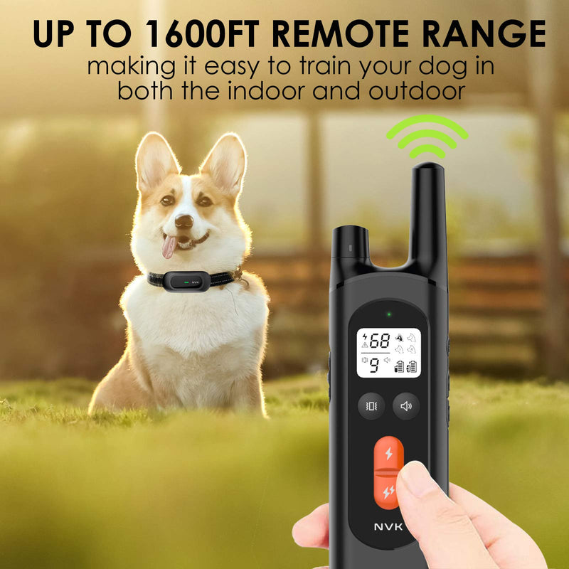 NVK Dog Training Collar - 2 Receiver Rechargeable Collars for Dogs with Remote, 3 Training Modes, Beep, Vibration and Shock, Waterproof Training Collar - PawsPlanet Australia