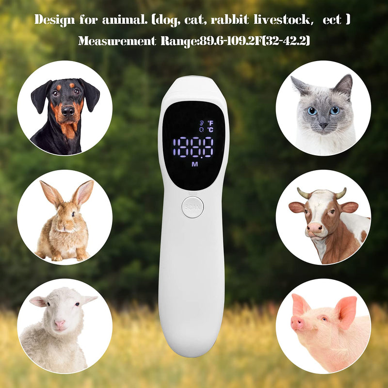 MINDPET-MED Dog Thermometer Non Contact, Ear Thermometer For Dogs and,Vet Thermometer,Fast measure pet's temperature in 1 second,12 month warranty - PawsPlanet Australia