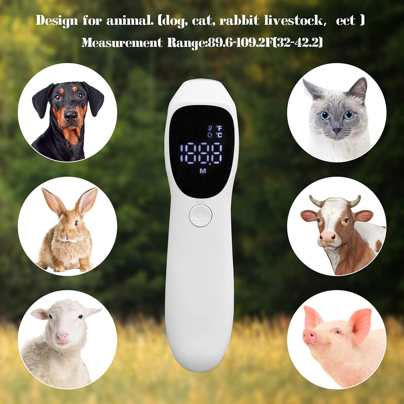 Dog Thermometer Non Contact, Ear Thermometer for Dogs and,Vet Thermometer,Fast Measure pet's Temperature in 1 Second,12 Month Warranty - PawsPlanet Australia