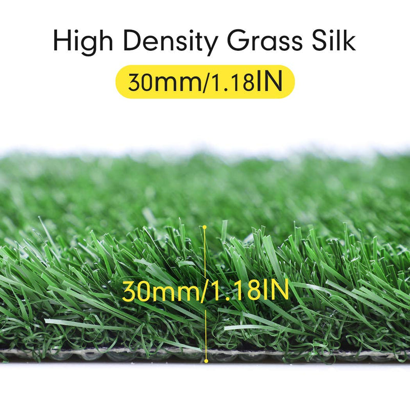 [Australia] - TSIANHUZY Dog Grass Pad, 2-Pack Portable Grass Pee Pads for Dogs Washable Professional Dog Grass Mat Training Grass Pee Pad for Indoor Outdoor Porches Apartments and Grass Turf Mat Replacement 14"x18" 