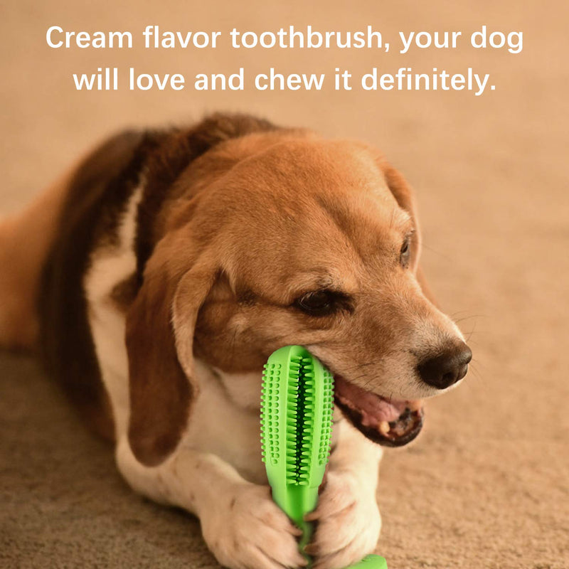 Dog Toys Dog Toothbrush Indestructible Dog Chew Toys For Medium Large Breed Aggressive Chewers Dental Teeth Cleaning Toy (M, Grass Green) M Grass Green-medium - PawsPlanet Australia