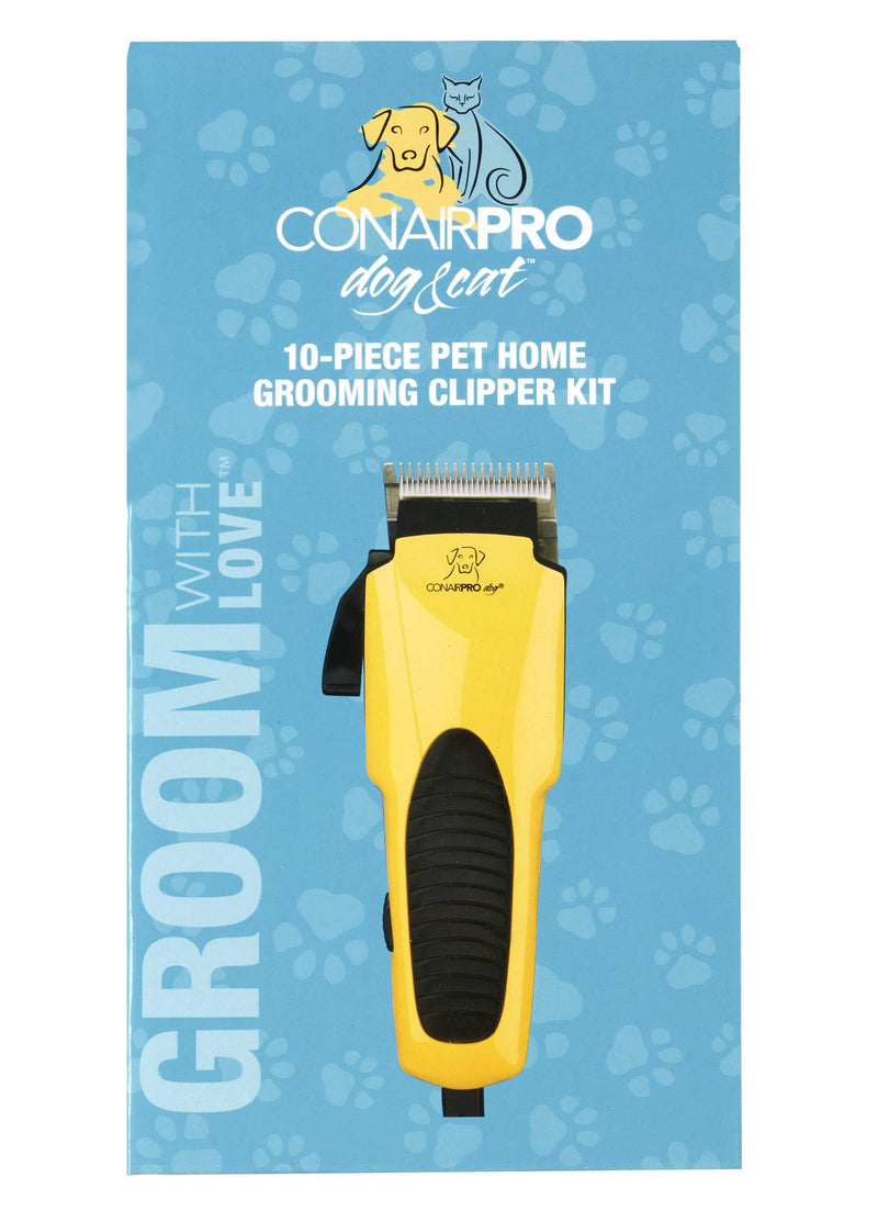 CONAIRPRO Dog & cat 10-Piece Home Grooming Clipper Kit 10 Piece Home Grooming Kit - PawsPlanet Australia