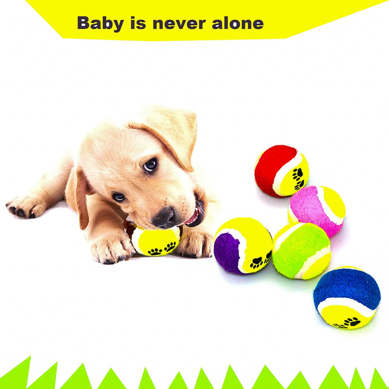 5 Pack 2.5 Inch Dog Toy Balls Tennis Ball for Dogs Exercise Training Safe Pet Gaming Toys - PawsPlanet Australia