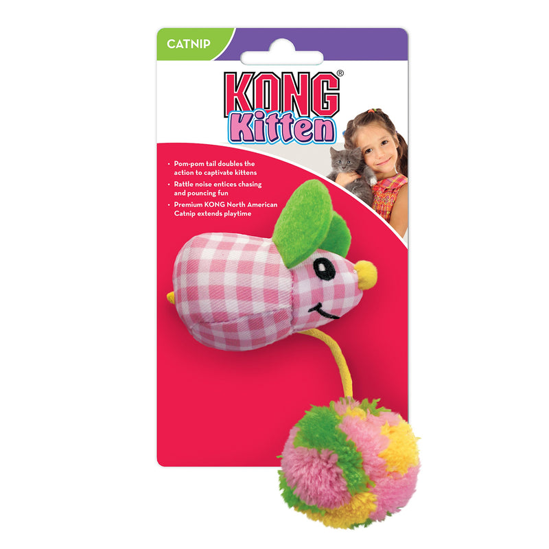 KONG Kitten Pom Tail Mouse - PawsPlanet Australia