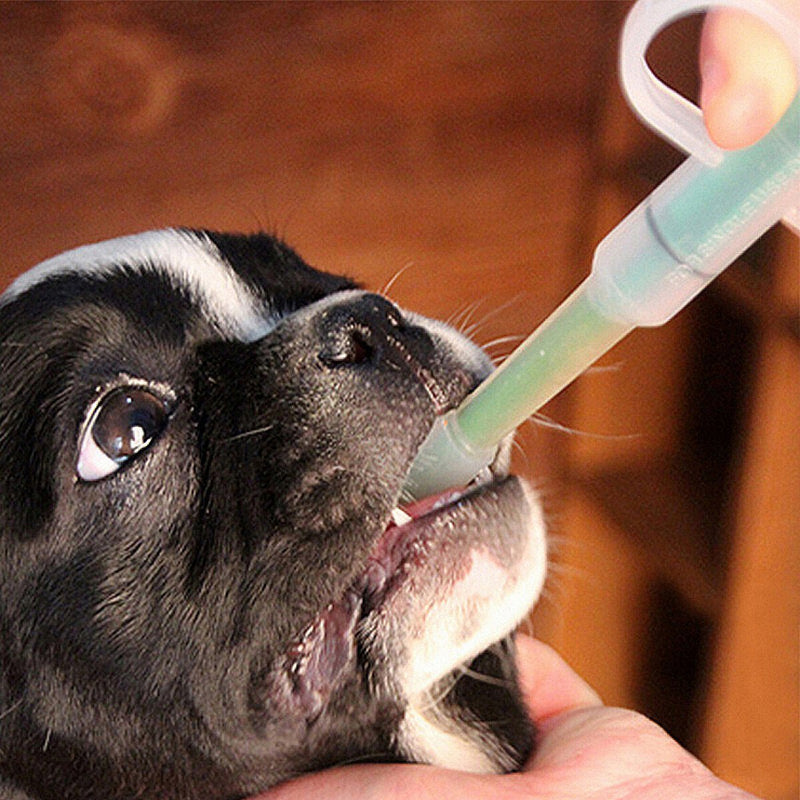 [Australia] - Easyinsmile Pet Medical Feeding Kit Pet Pill/Tablet Syringe with Soft Tip for Dog Puppy Cat Random Color 
