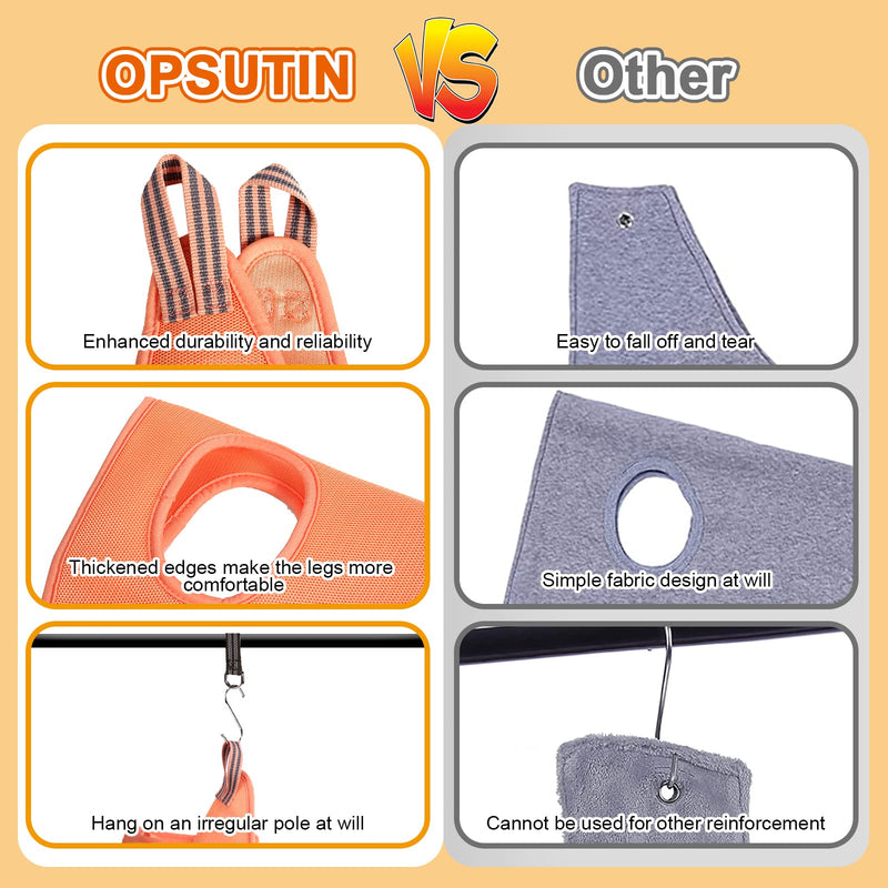 OPSUTIN Pet Grooming Hammock Harness for Cats & Dogs, Supplies Kit with Nail Clippers/Trimmer Dog Cat Grooming Hammock Restraint，Convenient for Bathing Beauty and Nail Trimming - PawsPlanet Australia