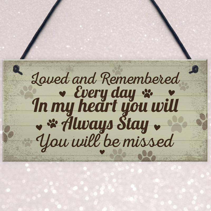 RED OCEAN Hanging Pet Memorials Cat Plaque Pet Memorials Dog Remembrance Grave Plaque Keepsake Gift - PawsPlanet Australia