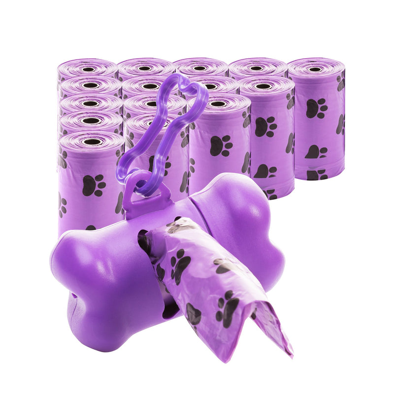 Pro Hund 300 Biodegradable Dog Poop Bags / Dog Poo Bags with Dispenser and Lead Clip / Extra Large / Lavender Scented Dog Poop Bags - PawsPlanet Australia