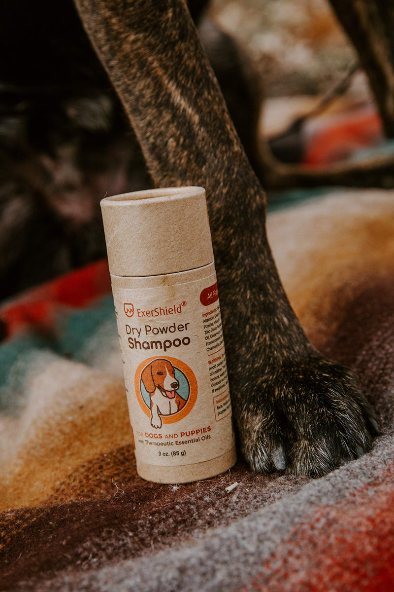 [Australia] - Dry powder shampoo for dogs and puppies. Waterless dog shampoo is all natural, relaxes dogs. Great dry shampoo for smelly dogs. 