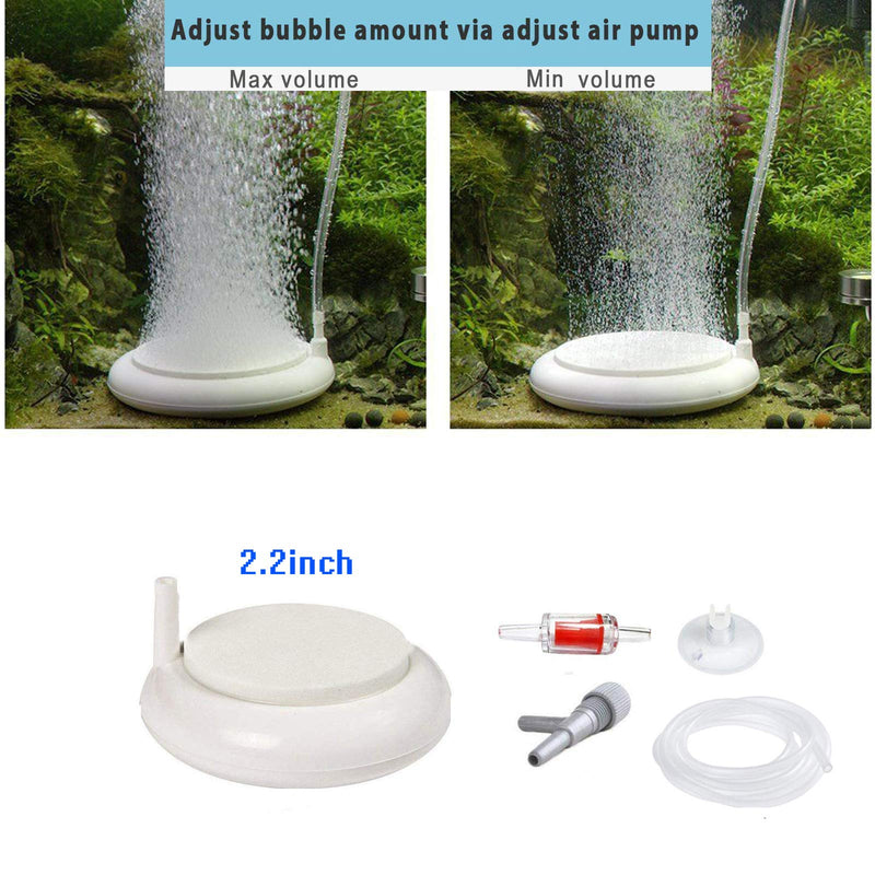 Nano Aquarium Air Stone with Control Valve 78inch Airtube Fish Tank air Bubbler High Dissolved Oxygen Diffuser for Hydroponics Plant Growth Shrimp Turtle Tank - PawsPlanet Australia