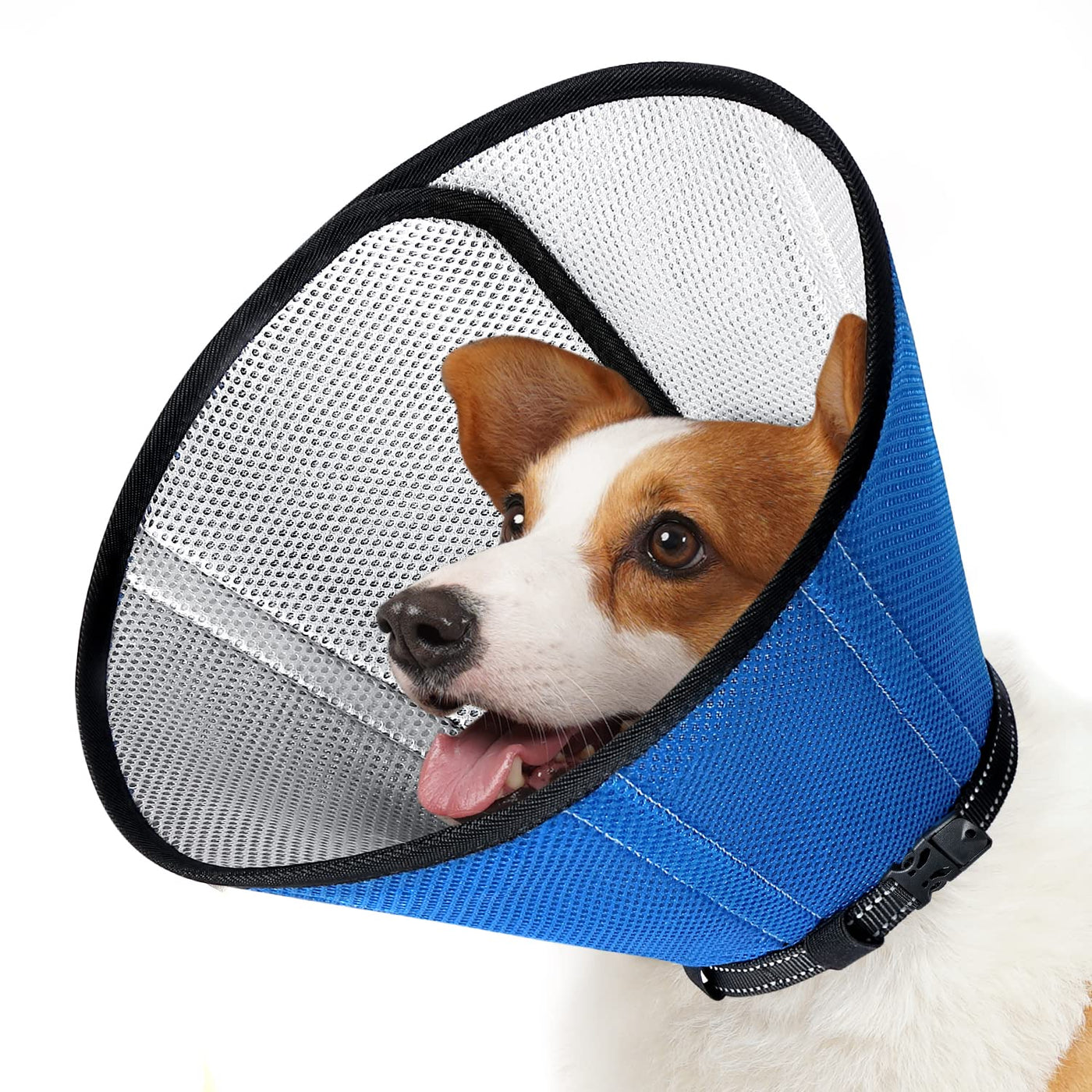 Extra Soft Dog Cone for Dogs After Surgery, Breathable Dog Cones for Large  Medium Small Dogs and Cats, Adjustable Dog Recovery Collar for Pets