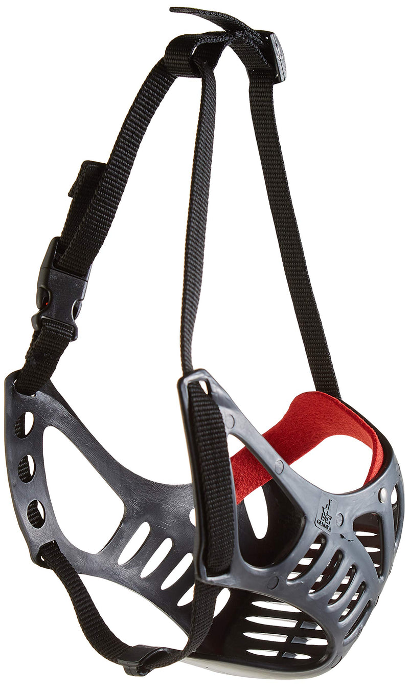 Croci Dog Muzzle, Adjustable Dog Muzzle, Plastic Face Basket, Anti-Bite, Anti-Bark, 42cm Multicolor 4 - PawsPlanet Australia