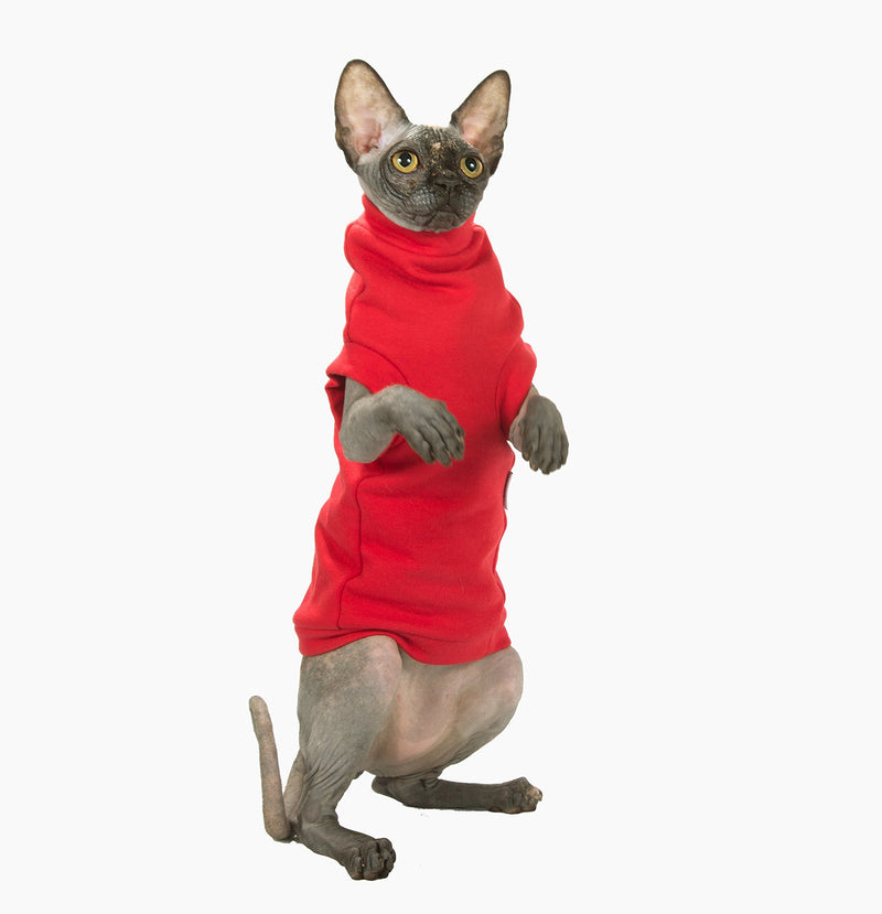 Kotomoda cat wear turtleneck maxi Winter In Red (XL) XL - PawsPlanet Australia