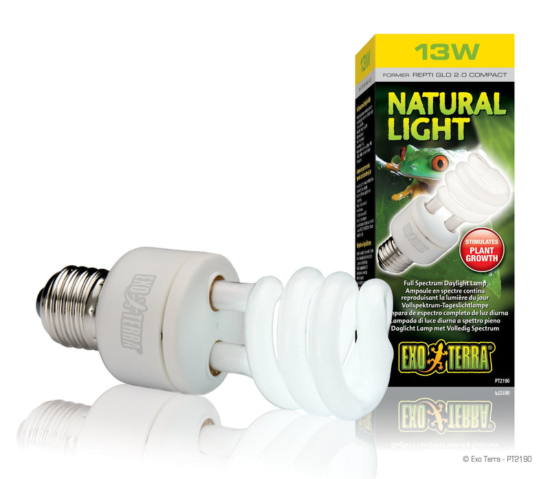 Exo Terra 13 W Natural Light Full Spectrum Daylight Bulb 13 Watt - PawsPlanet Australia