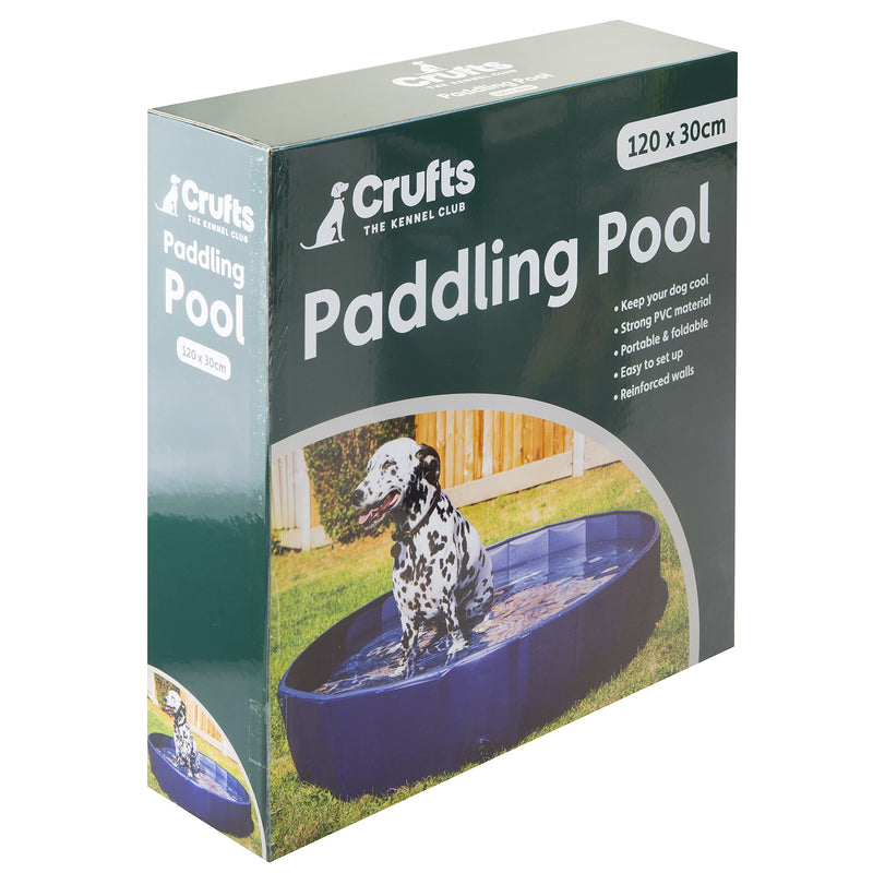 VFM - Foldable Pet Bath Tub, Paddling Pool for Dogs (120cm x 30cm) - PawsPlanet Australia