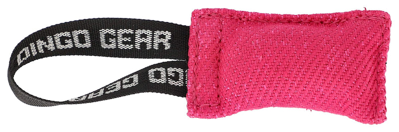 DINGO GEAR Cotton Nylon Teething Sausage for Dog Training K9 IGP IPO Obiedence Protective Dog Sport (10 x 5 cm Mini, Pink) - PawsPlanet Australia