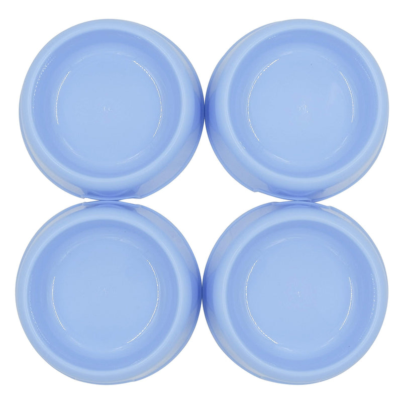 Forest Guys Dog Bowls Cat Bowls Plastic Bowls Blue 4-Pack - PawsPlanet Australia