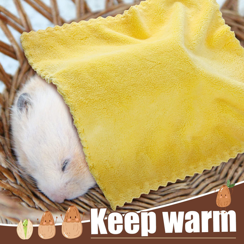 8 Pieces Guinea Pigs Blankets Guinea Pig Accessories Hamster Fleece Cage Liners Small Animal Bedding Mats Bathe Towels Warm Blankets for Guinea Pig Hamster Ferrets Chinchillas Hedgehogs - PawsPlanet Australia