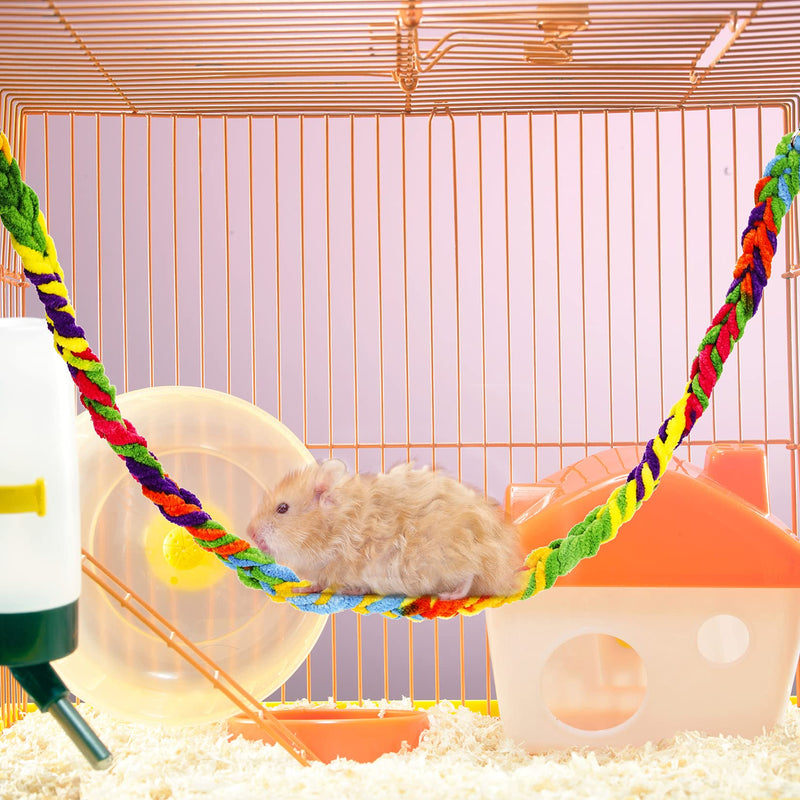 jiebor 6Pcs Sugar Glider Toys Cage Accessories Hanging Climbing Rope for Rat Ferret Hamster Parrot Small Birds Animal - PawsPlanet Australia