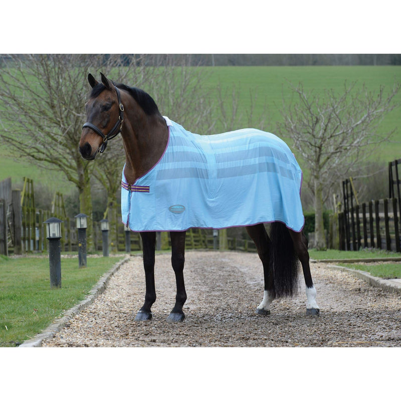 Weatherbeeta Scrim Cooler Standard Neck Navy Red White - Breathable - Or first thing in the morning, before the heat builds 4ft - PawsPlanet Australia