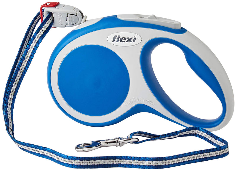 flexi roll leash Vario S rope 5 m blue for dogs up to max. 12 kg S - up to max. 12 kg - PawsPlanet Australia