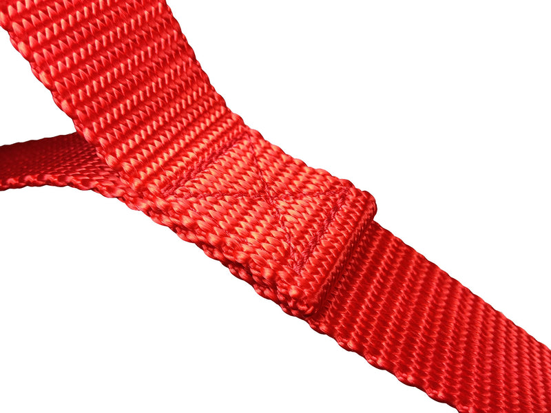 [Australia] - Leashboss Traffic Handler - Short Dog Leash with Traffic Handle for Large Dogs for Double Dog Couplers, Service Dogs, and Training 12 Inch Red 