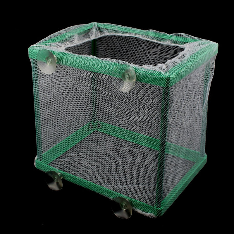 [Australia] - uxcell Aquarium Fish Tank Floating Box Isolation Shrimp Cage Breeding Net White Green Replacement 