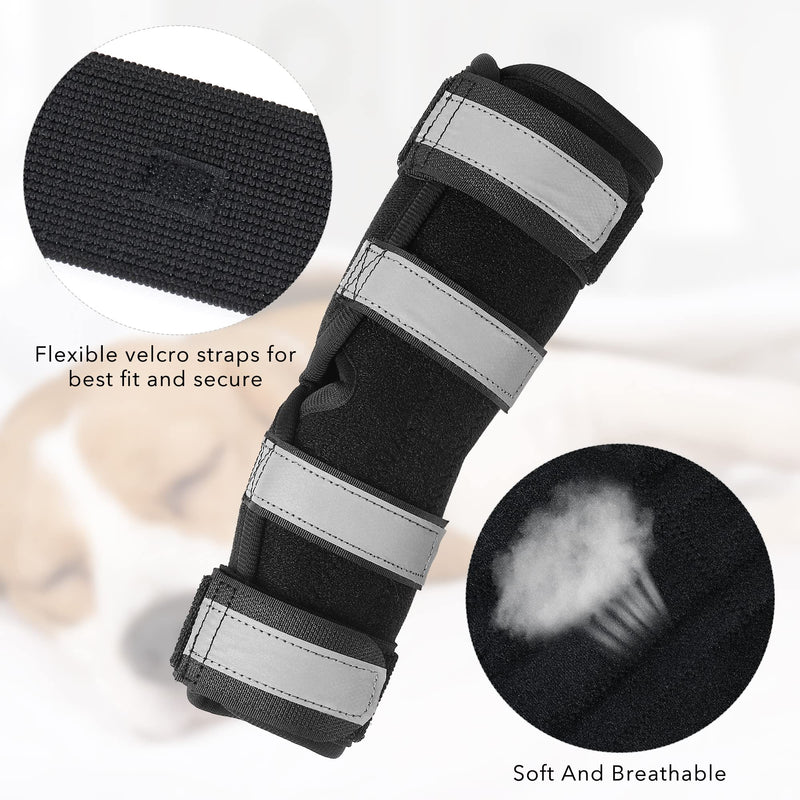 OPSELU Dog Leg Brace for Back Leg, Canine Hock Brace for Rear Legs with Dual Metal Strips, Joint Warps Strong Support Help for Hind Leg Injuries Sprains Arthritis Torn ACL (Large) Large(1 Pair) - PawsPlanet Australia