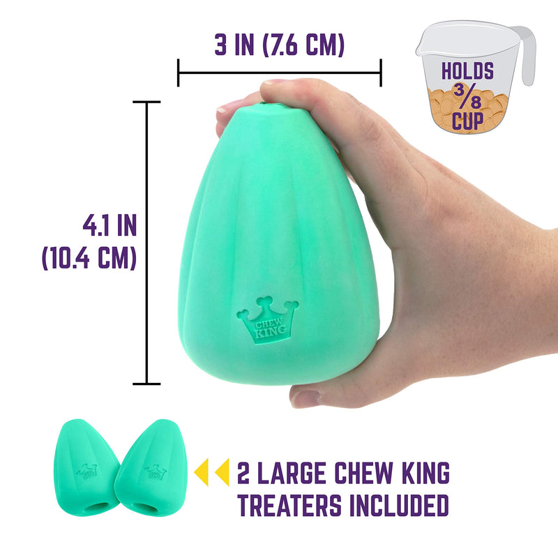 Chew King Premium Treat Dog Toy, Extremely Durable Natural Rubber Toy, Filler Toy, Pack of 2 Large - 2 pack - PawsPlanet Australia