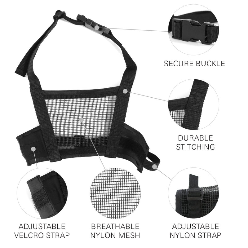 [Australia] - Adjustable Dog Grooming Muzzle - X-Small, Small, Medium, Large, or X-Large 