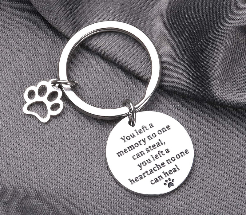 [Australia] - YALIMIAN Pet Memorial Gifts Pet Sympathy Keychain Loss of Pet Remembrance Bracelet Keychain Dog Sympathy Gifts 