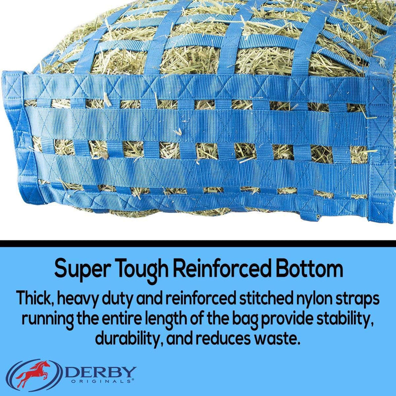 Derby Originals Supreme Patented Four Sided Slow Feed Horse Hay Bag Black - PawsPlanet Australia