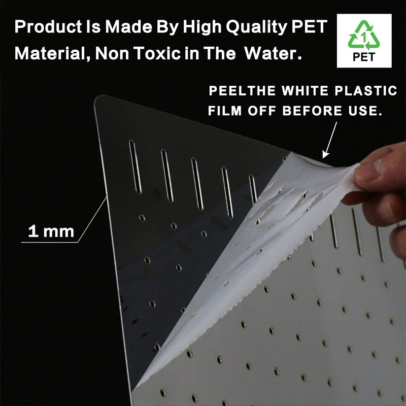 BEGONDIS Aquarium Fish Tank Divider Isolation Board for Mixed Breeding Made by PET/PETP (11.8" * 11.8") 30*30 cm / 11.8 x 11.8 inch - PawsPlanet Australia