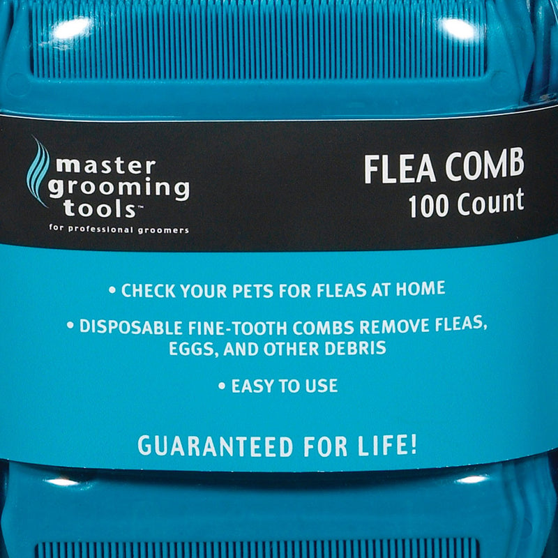 [Australia] - Master Grooming Tools Flea Comb Canisters — Effective Flea Combs for Grooming Dogs, 100-Count Canister 