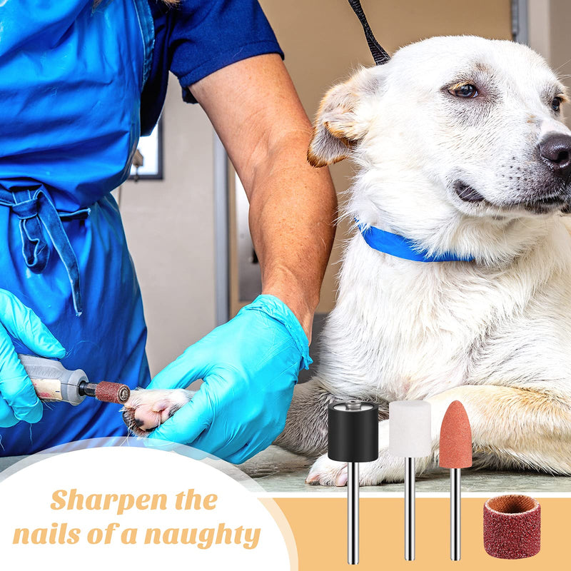 Kajaia 96 Pieces Animal Replacement Grinding KIT Include Animal Nail Grinder Replacement Animal Ultimate Nail Grinder for Pet Dog Nail Drill Bits - PawsPlanet Australia