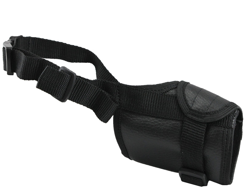 [Australia] - Adjustable Dog Muzzle 6 Sizes Black XXS: 4.5"-6.5" Snout Circumf. 