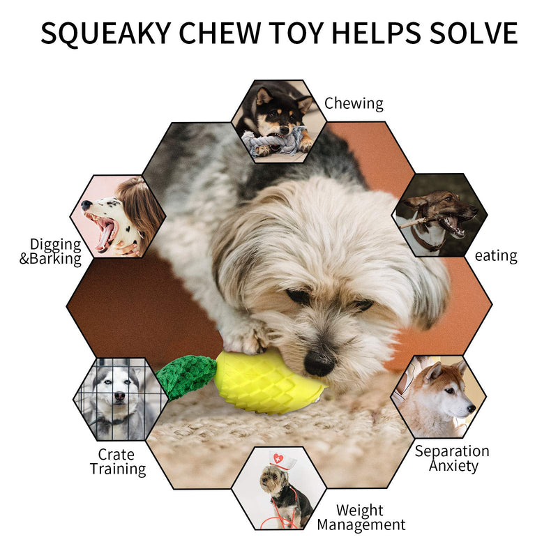 Dog Toys for Aggressive Chewers Large Medium Breed Small, Fun Dog Squeaky Toys with Flannelette and Natural Rubber, Birds Indestructible Chew Toys,Beef-Flavored Dog Toys,Training,Dog Teething Toys - PawsPlanet Australia