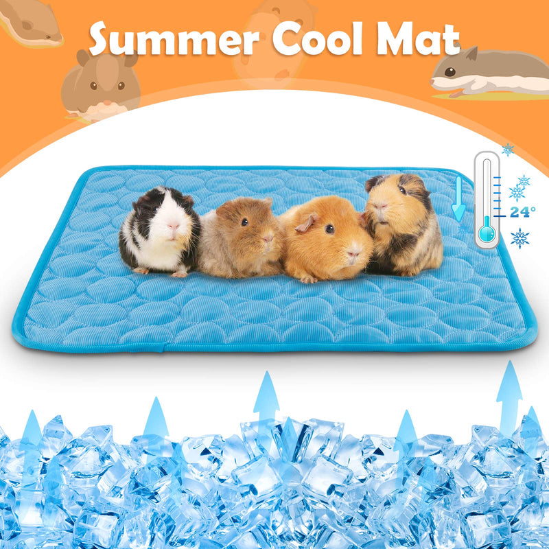 Geegoods Guinea Pig Cage Liners Summer,Cool Mat for Guinea Pigs,Cooling Pad for Rabbit,Washable & Fast Absorbent Cage Liner for Small Animal Summer Gift 2 Pack - PawsPlanet Australia