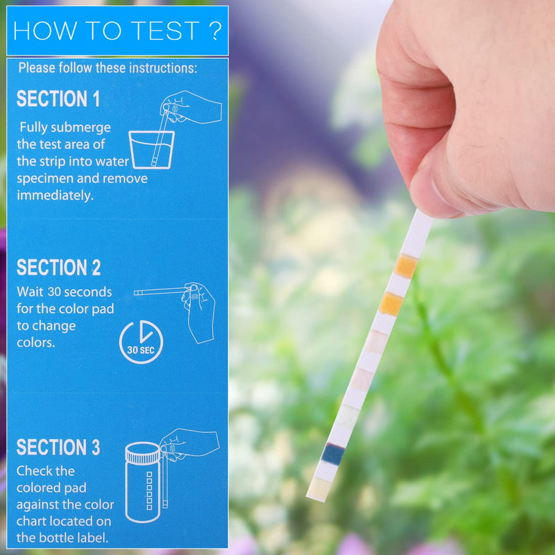 150 Pcs Aquarium Test Strips, 7-in-1 Fish Tank Test Kit for Free Chlorine, Ammonia Nitrogen, Nitrate, Nitrite,Carboonate Root, pH Testing, Professional Water Test Strips for Aquarium Pond Freshwater - PawsPlanet Australia