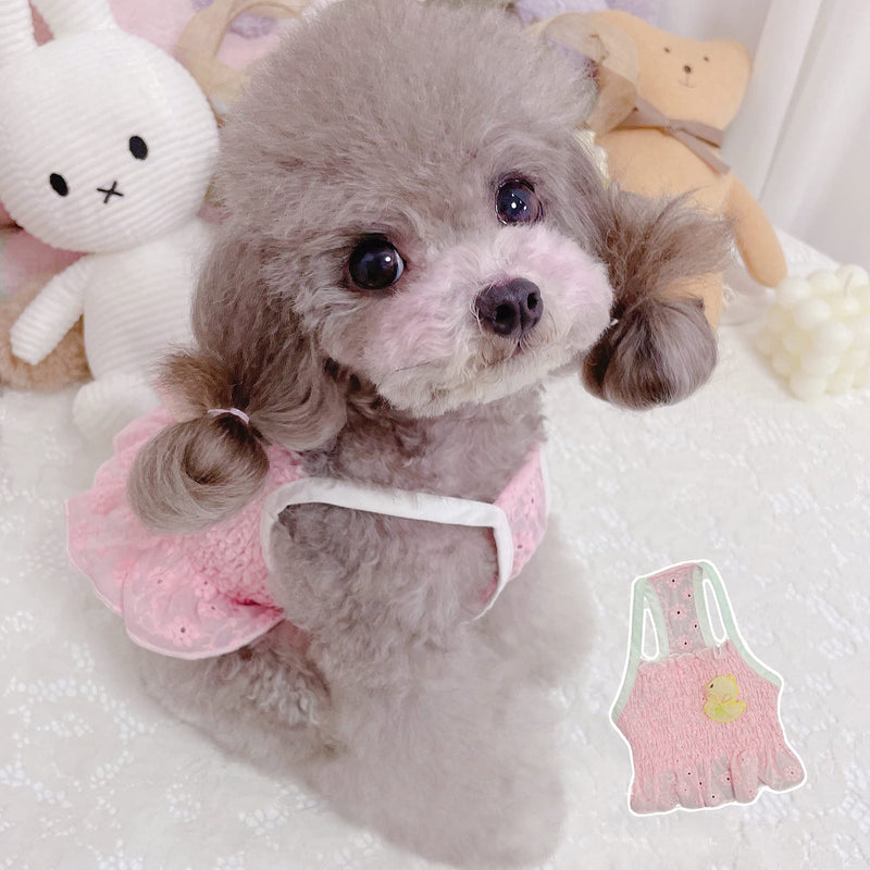 KILLUA Dog Dresses Pet Clothes Cute Style Pink Short Dress,Spring, Summer and Autumn,Suitable for Cat Puppy in Parties, Important Occasions.Girl Series:21d-02 (Pink, XS) X-Small - PawsPlanet Australia