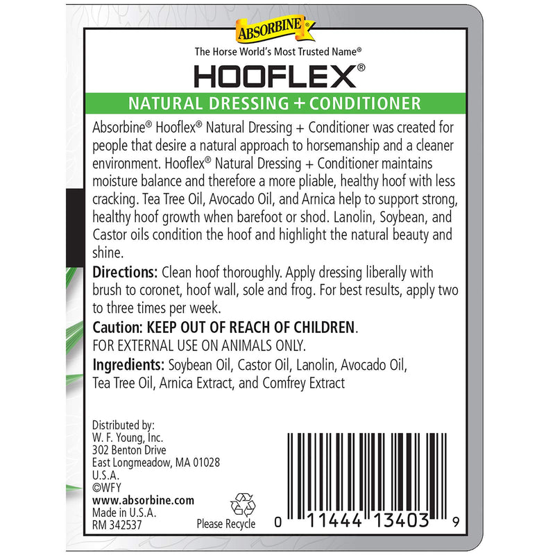 Absorbine Hooflex All Natural Dressing & Conditioner, 15oz, Includes Applicator Brush - PawsPlanet Australia