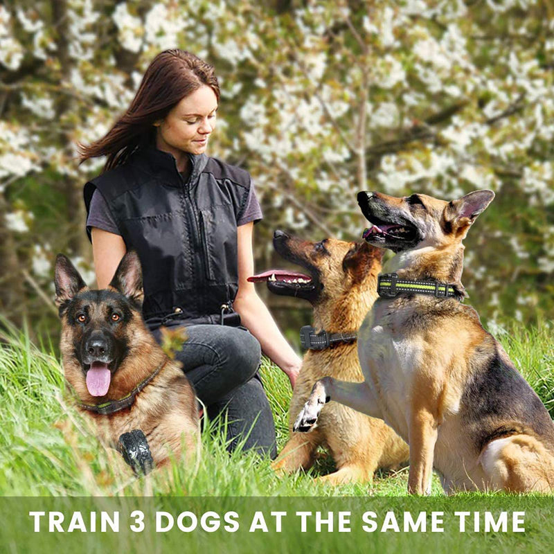 [Australia] - FunniPets Dog Training Collar, 2600ft Range Dog Shock Collar with Remote Waterproof Electronic Dog Collar for Medium and Large Dogs with 4 Training Modes Light Static Shock Vibration Beep 