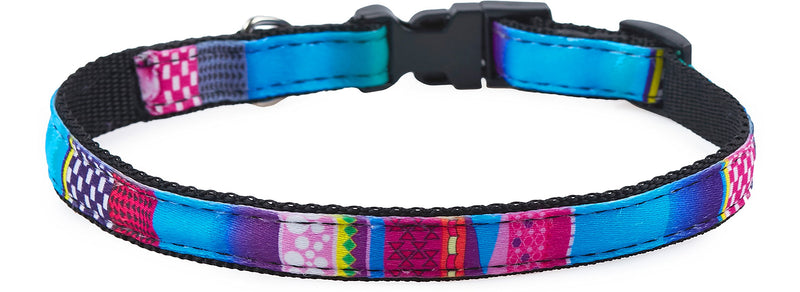 Garronda Dog Collar 11.8 in - 18.5 in 672 (Mosaic/Blue, 11.8 in - 18.5 in) Mosaic/Blue - PawsPlanet Australia