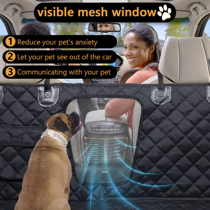 YUNXANIW Dog Car Seat Cover，Car Seat Covers Complete Coverage，Carriers & Travel Products For Dogs，Good Waterproof Performance，Car Seat Protector ，Suitable For Suvs, Cars (Back Seat Dog Cover) Back Seat Dog Cover - PawsPlanet Australia