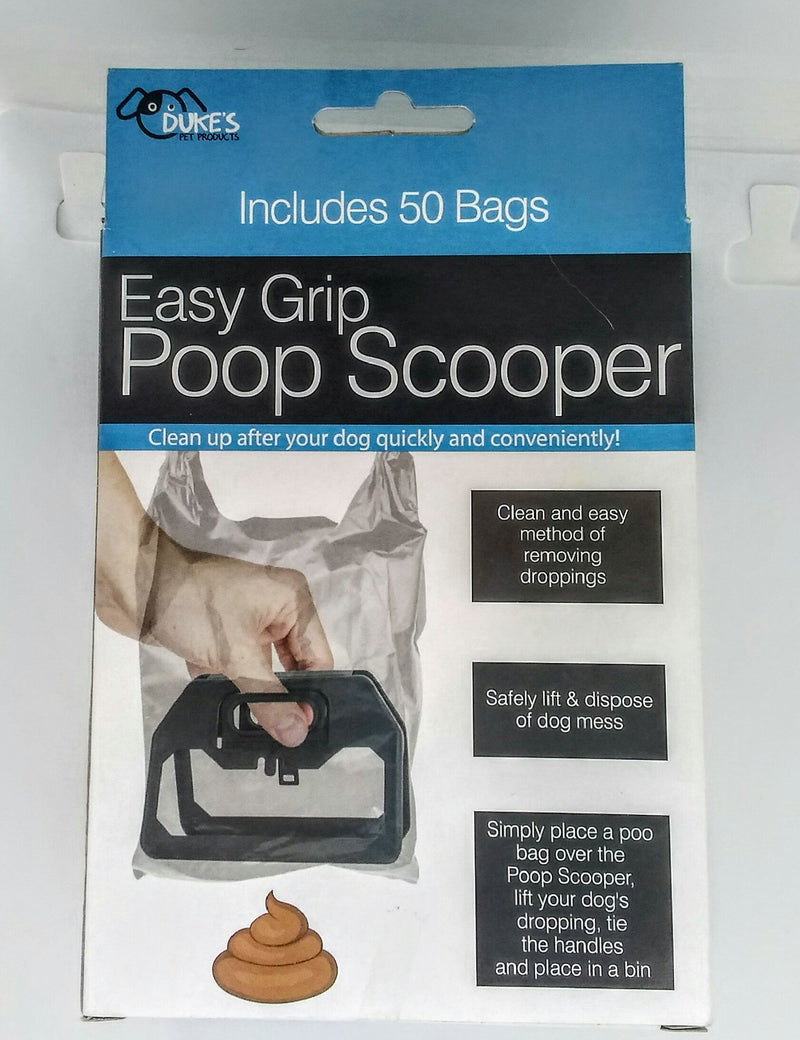 [Australia] - Kole Imports Easy Grip Poop Scooper with Bags - Box of 50 